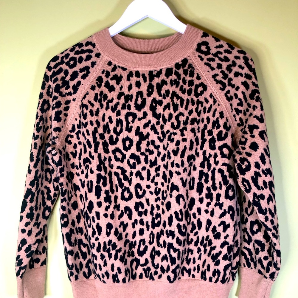 Animal Print sweater by J Crew.